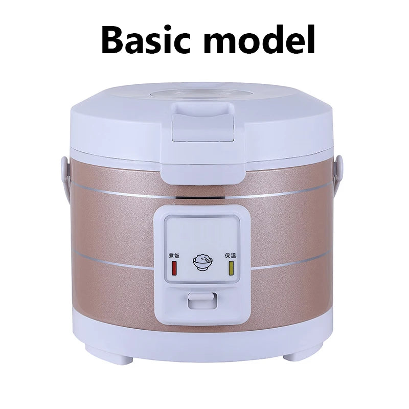 3L Smart Touch Panel Rice Cooker Vehicle-Mounted Multicooker Non-Stick Liner with Steamer Reservation Food Warmer Hotpot Boiler