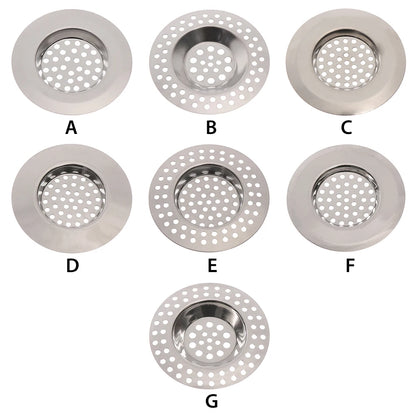 2PCS Strainer Bath Basin Drain Hair Clean up Mesh Trap Filter Kitchen Sink with Large Wide Rim Catcher Cover Cap Plug Wholesale