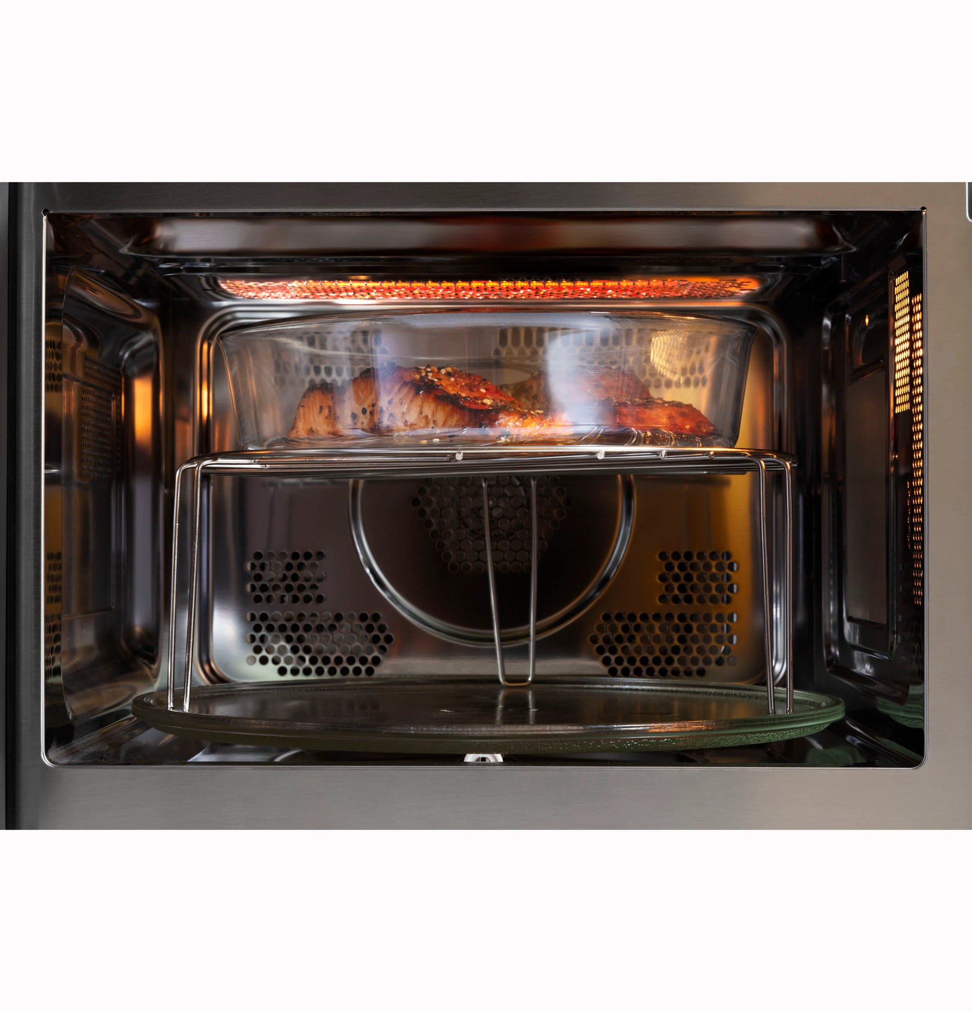 1.0-Cu Ft 1050 -Watt Air Fry Countertop Convection Microwave ( Stainless Steel )