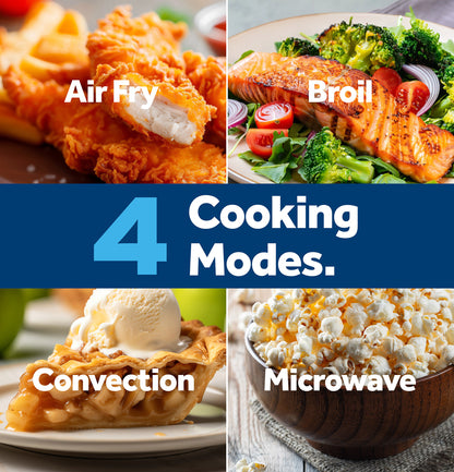 1.0-Cu Ft 1050 -Watt Air Fry Countertop Convection Microwave ( Stainless Steel )