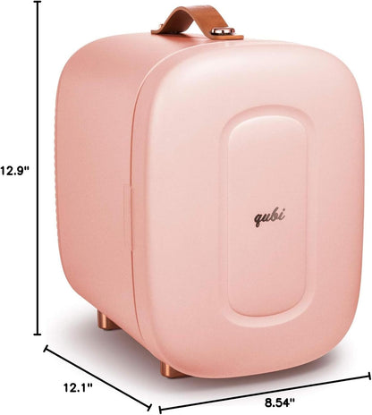 Mini Fridge, Professional Skincare Fridge, Mini Cosmetics Makeup Fridge, Compact Fridge 5 Liter (Pink)