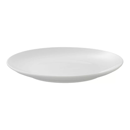 Glazed White Stoneware Dinnerware Set, 12-Pieces