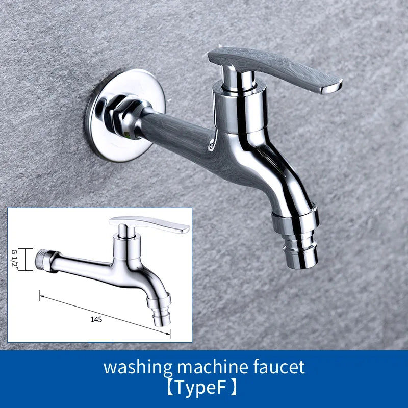 High Quality Outdoor Garden Faucet Tap Washing Machine Faucet Brass Kitchen Bathroom Sink Tap Mop Pool Water Taps