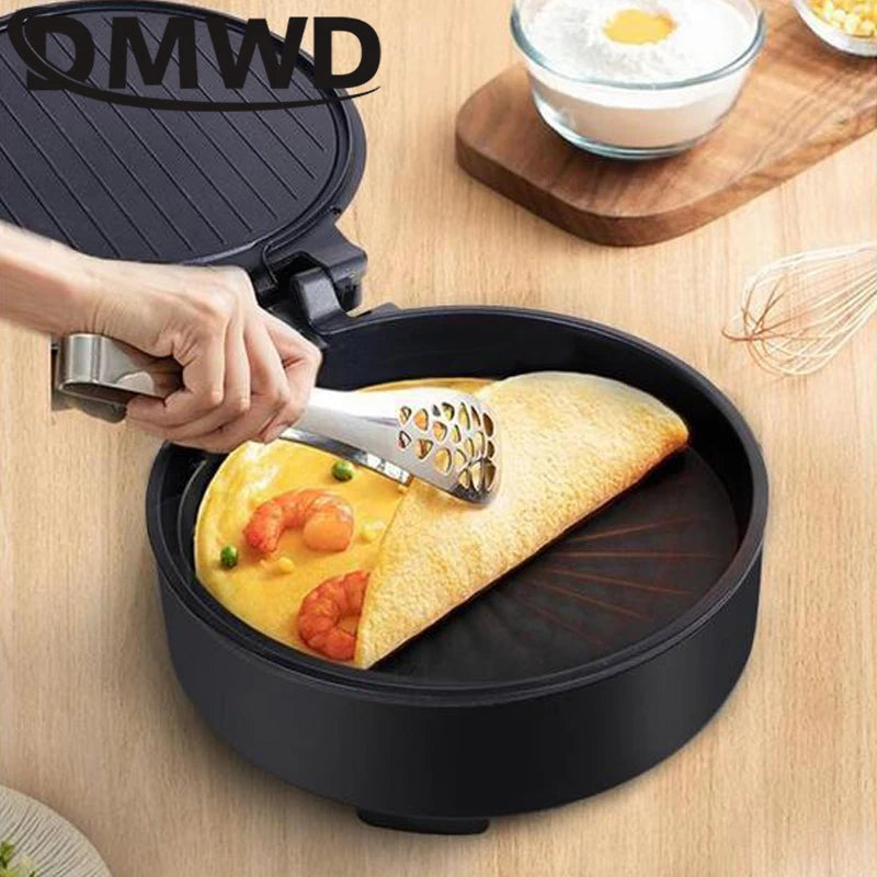 Multifunction Electric Hot Pot Cooking Skillet Barbecue Machine Crepe Maker Pancake Pizza Baking Pan BBQ Steak Frying Grill