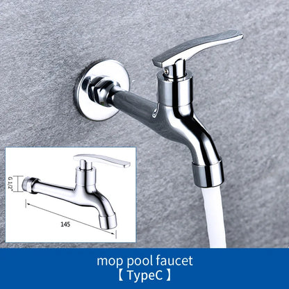 High Quality Outdoor Garden Faucet Tap Washing Machine Faucet Brass Kitchen Bathroom Sink Tap Mop Pool Water Taps
