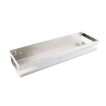 Stainless Steel Bathroom Shelf Black Shower Shampoo Storage Rack Adhesive Suqare Kitchen Bathroom Shlef 20Cm 30Cm 40Cm 50Cm
