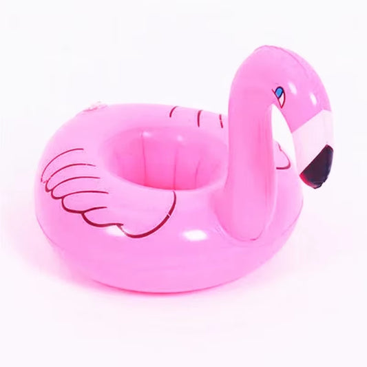 Inflatable Cup Holder Unicorn Flamingo Drink Holder Swimming Pool Float Bathing Pool Toy Party Decoration Bar Coasters