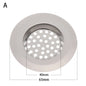 2PCS Strainer Bath Basin Drain Hair Clean up Mesh Trap Filter Kitchen Sink with Large Wide Rim Catcher Cover Cap Plug Wholesale
