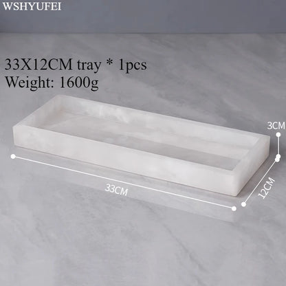 Light Luxury White Jade Stone Home Bathroom Wash Suit Bathroom Supplies Brush Tooth Cup Soap Bottle Soap Dish Toothbrush Holder
