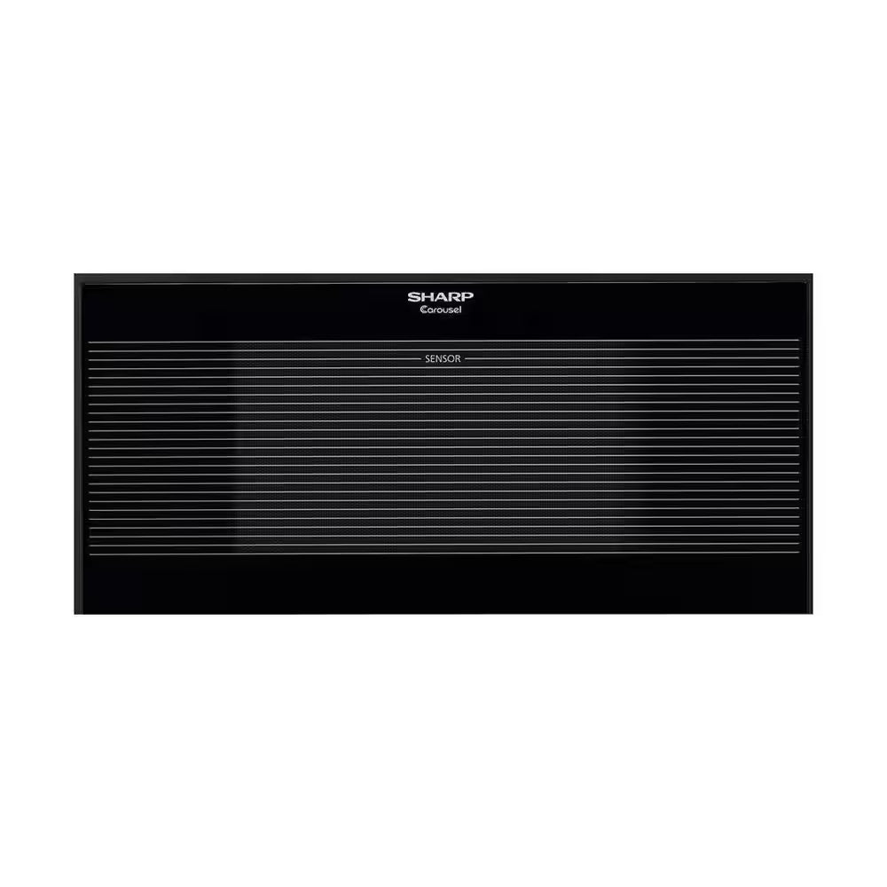24 In. 1.5 Cu. Ft. 1,100-Watt over the Counter Microwave in Black with Sensor Cooking Technology
