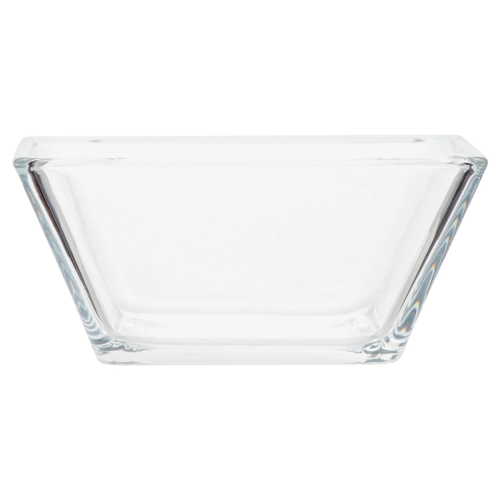 12-Piece Square Clear Glass Dinnerware Set