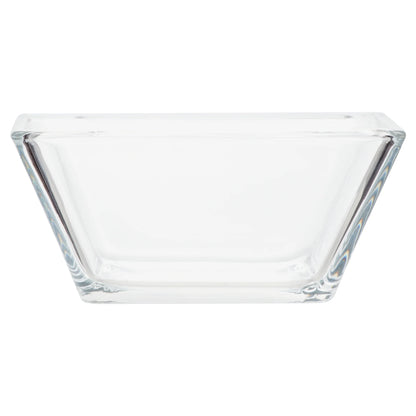 12-Piece Square Clear Glass Dinnerware Set