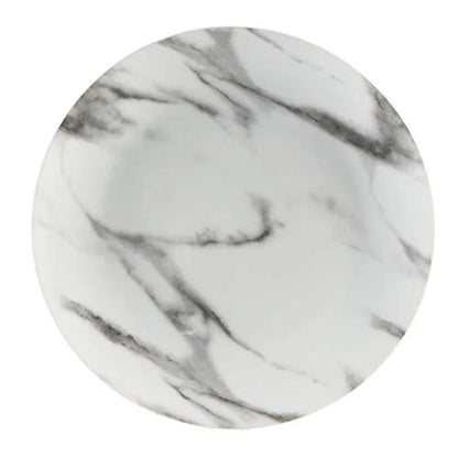 16-Piece Coupe Dinnerware Set, White, Marble