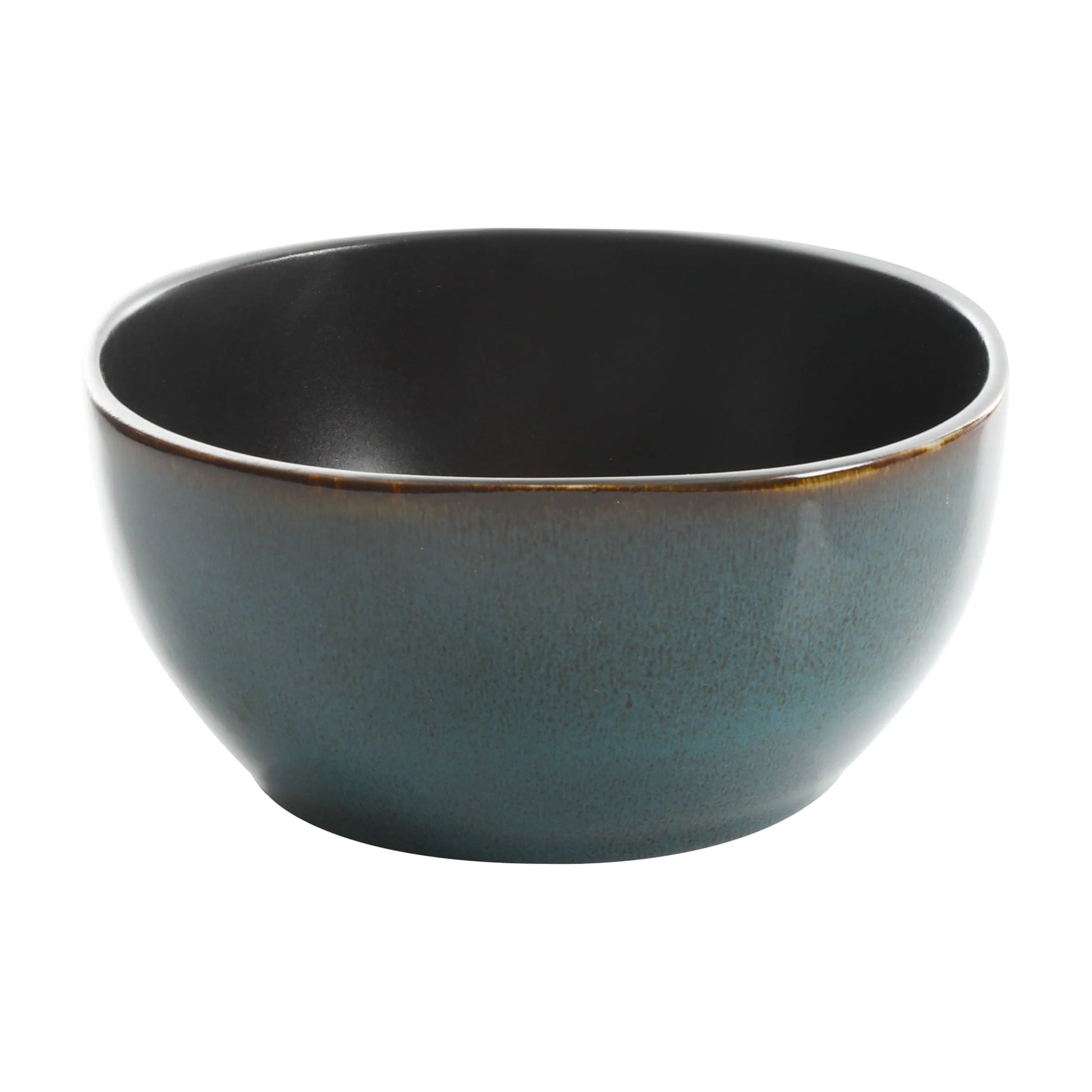 Soho Lounge Square Stoneware 16 Piece Dinnerware Set, Teal